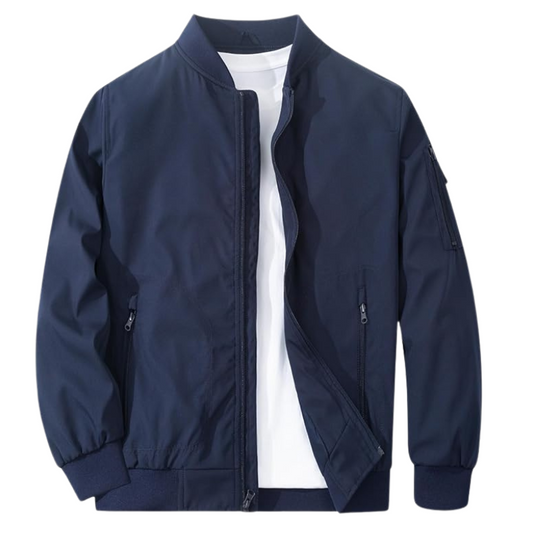 Veste de bombardier légère pour hommes - Manteau de vol décontracté et coupe-vent - Parfait pour les activités en extérieur